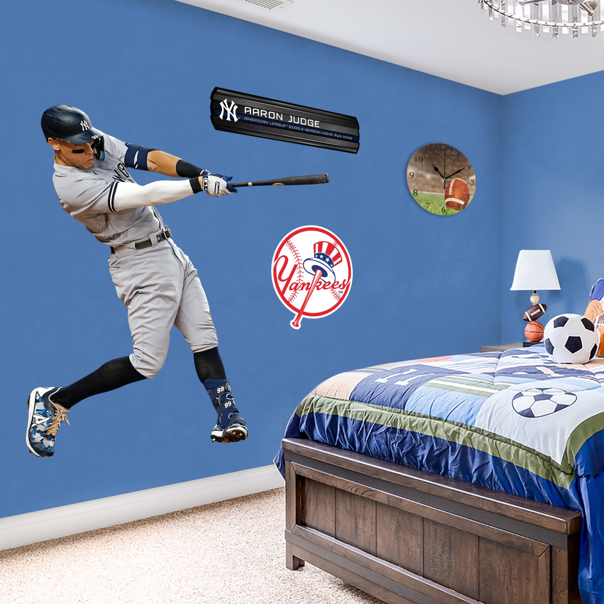 Fathead Aaron Judge New York Yankees Swing Life Size Removable