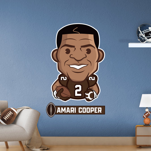 Cleveland Browns: Amari Cooper  Emoji        - Officially Licensed NFLPA Removable     Adhesive Decal