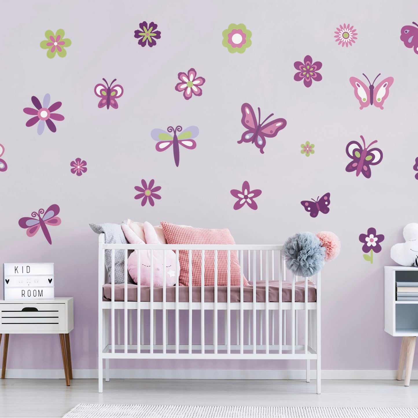 Nursery: Butterfly & Garden Collection - Removable Vinyl Decal