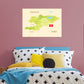 Maps of Asia: Kyrgyzstan Mural        -   Removable Wall   Adhesive Decal