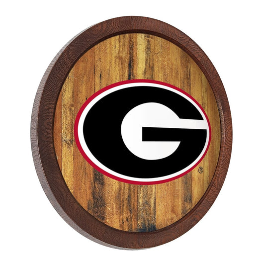 Georgia Bulldogs: "Faux" Barrel Top Sign - The Fan-Brand
