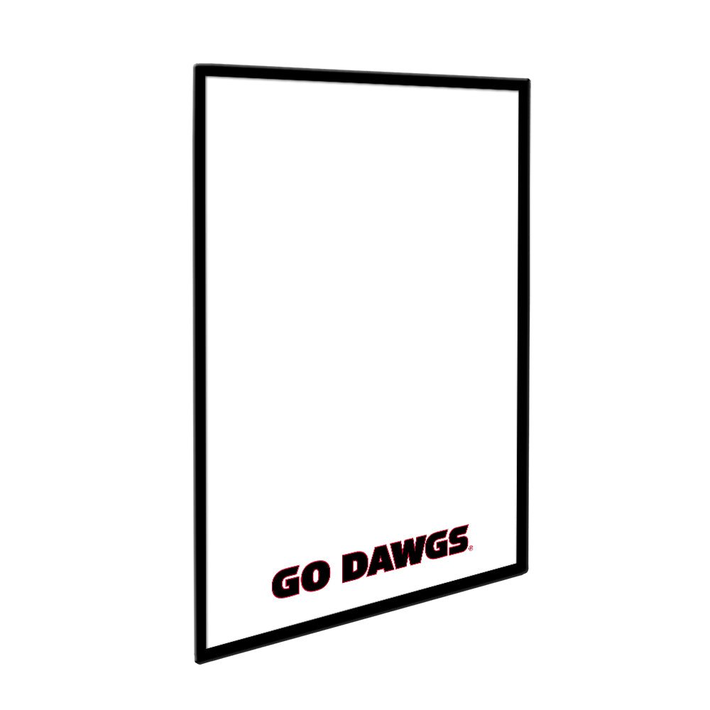 Georgia Bulldogs: Go Dawgs - Framed Dry Erase Wall Sign - The Fan-Brand