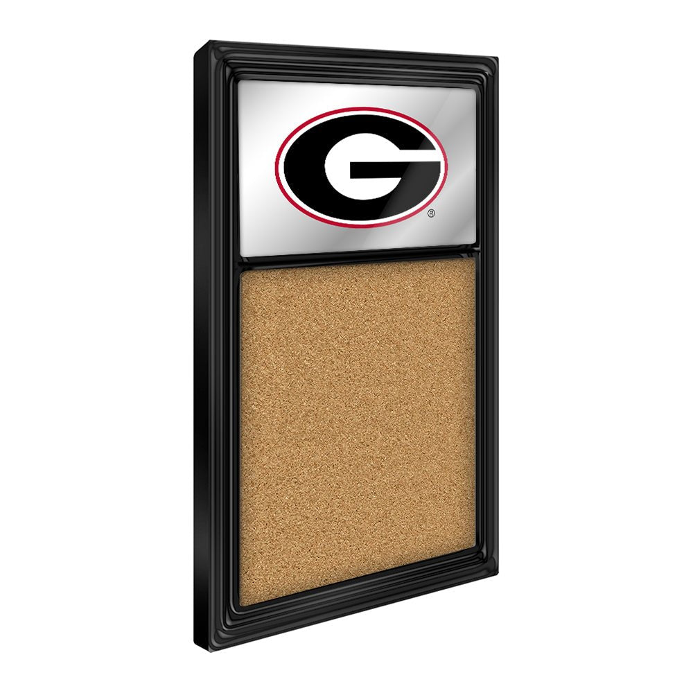 Georgia Bulldogs: Mirrored Cork Note Board - The Fan-Brand