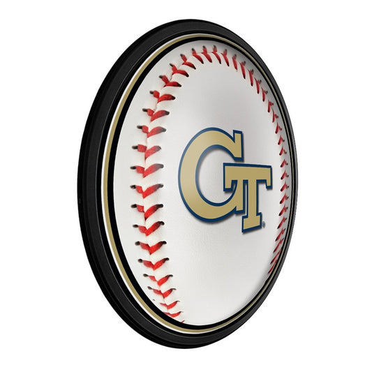 Georgia Tech Yellow Jackets: Baseball - Slimline Lighted Wall Sign - The Fan-Brand