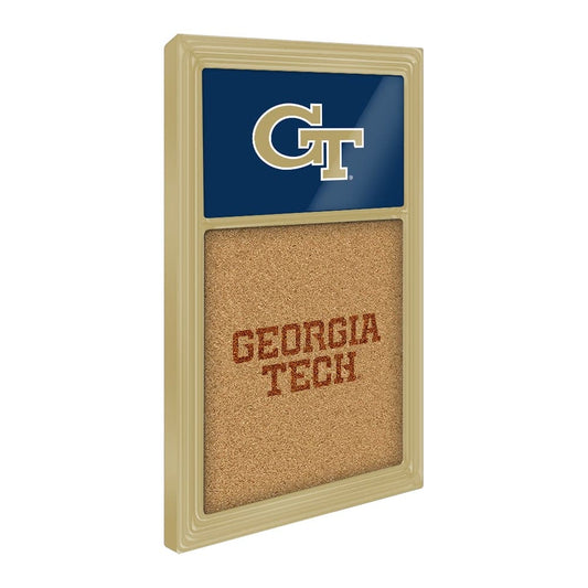 Georgia Tech Yellow Jackets: Dual Logo - Cork Note Board - The Fan-Brand