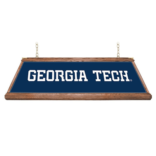 Georgia Tech Yellow Jackets: Premium Wood Pool Table Light - The Fan-Brand