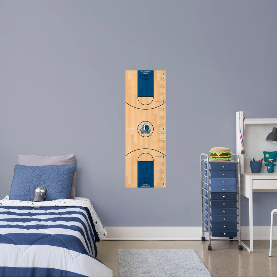 Dallas Mavericks - Growth Chart - Official NBA - Reusable Vinyl Wall Decal