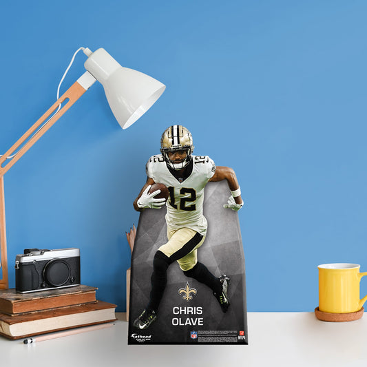 New Orleans Saints: Chris Olave Mini Cardstock Cutout - Officially Licensed NFL Stand Out