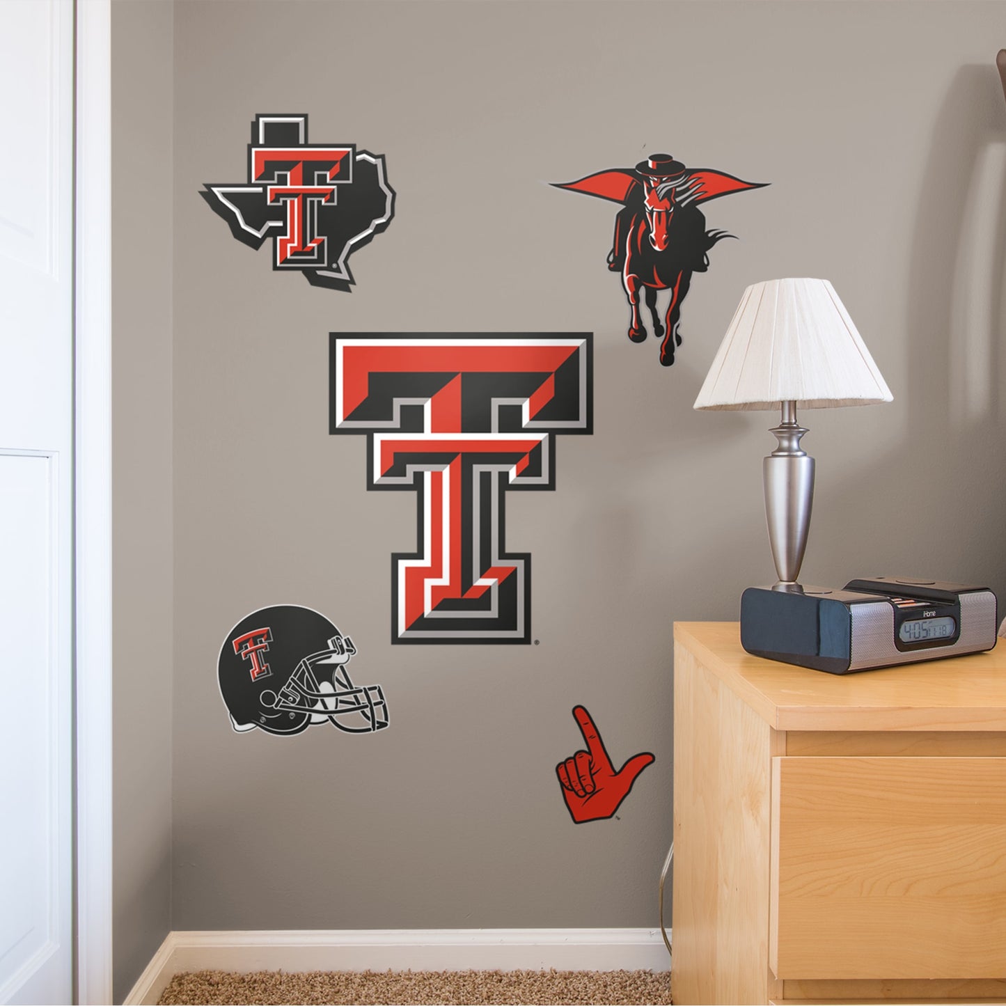 Texas Tech Red Raiders: Logo Assortment - Officially Licensed Removable Wall Decals