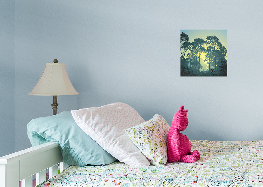 Jungle:  Sunset Mural        -   Removable Wall   Adhesive Decal