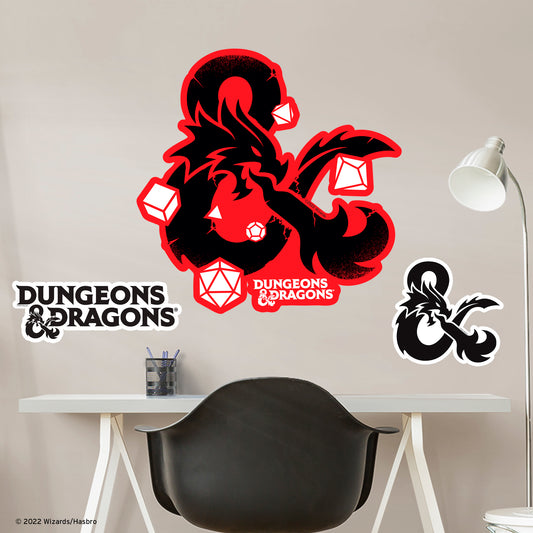 Dungeons & Dragons:  Ampersand Icon        - Officially Licensed Hasbro Removable     Adhesive Decal