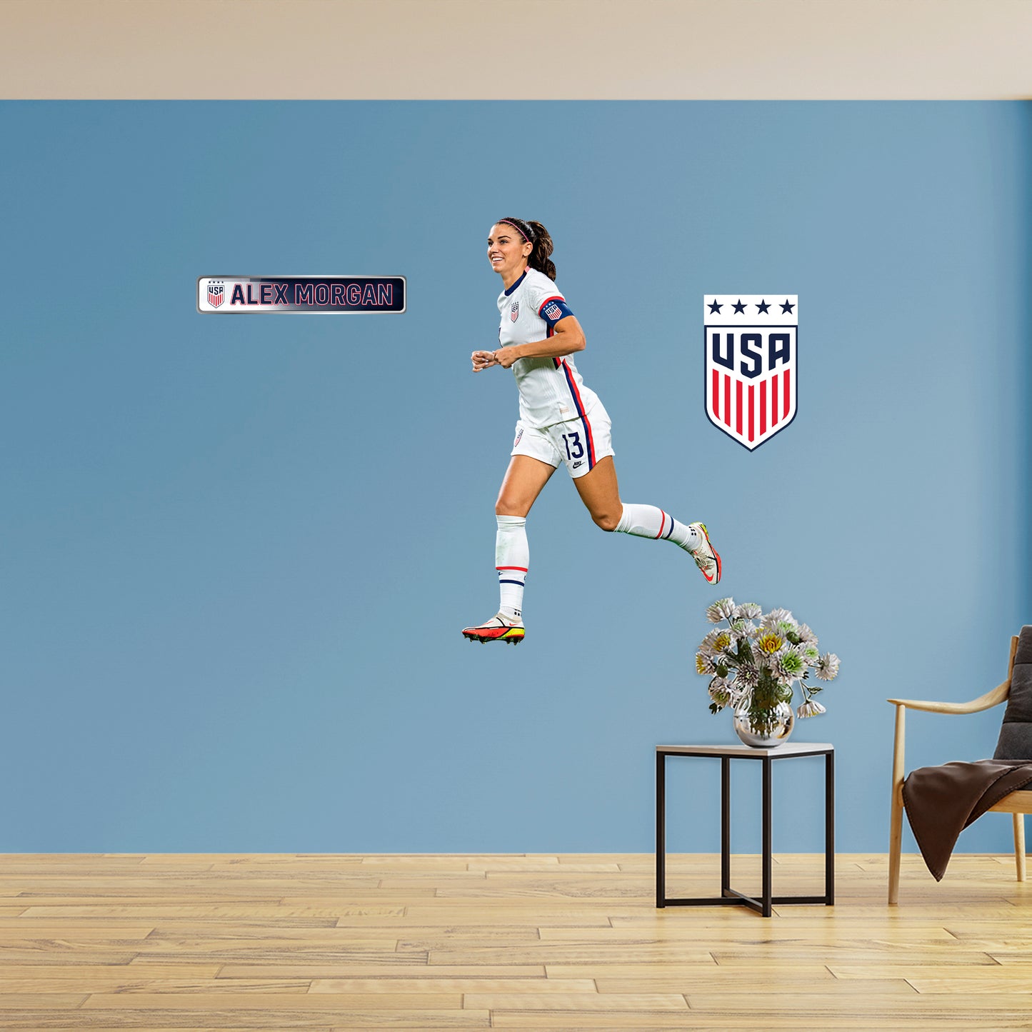 Alex Morgan RealBig - Officially Licensed USWNT Removable Adhesive Decal