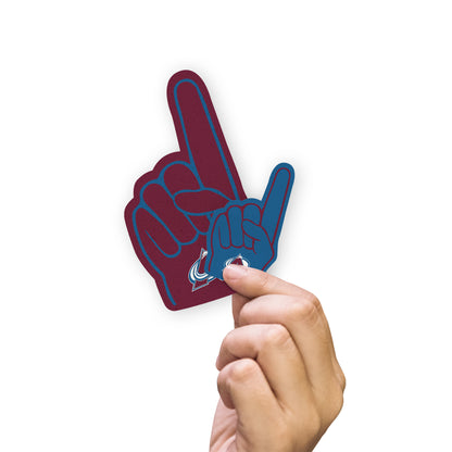 Colorado Avalanche:  2022  Foam Finger Minis        - Officially Licensed NHL Removable     Adhesive Decal