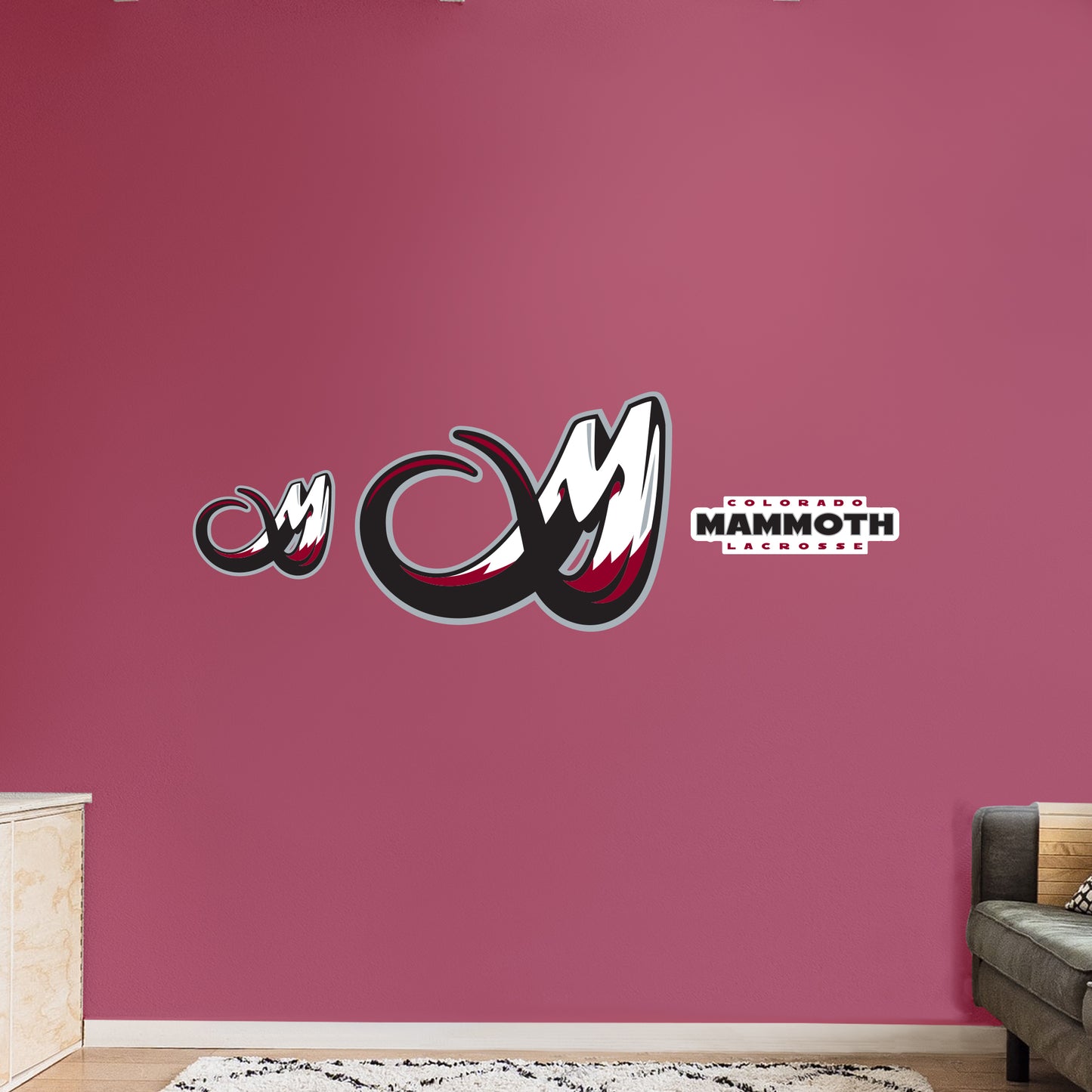 Colorado Mammoth:   Logo        - Officially Licensed NLL Removable     Adhesive Decal