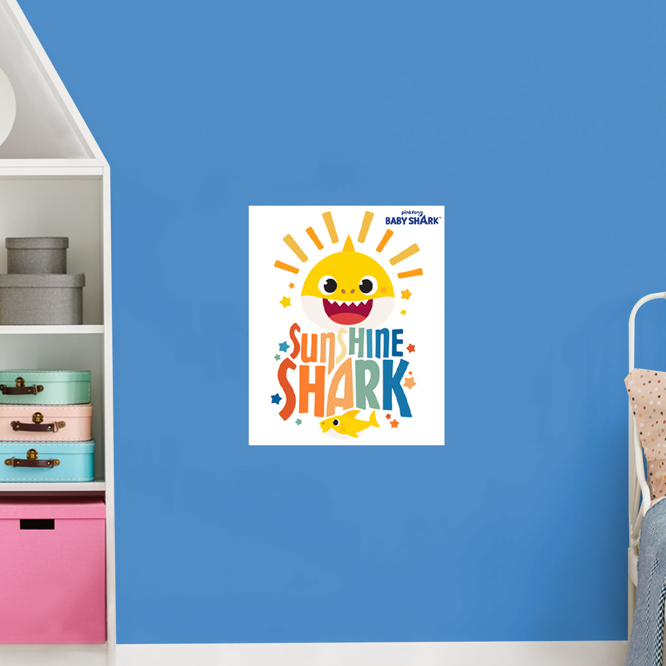 Baby Shark: Sunshine Shark Poster - Officially Licensed Nickelodeon Removable Adhesive Decal