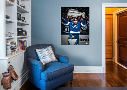 Tampa Bay Lightning: Andrei Vasilevskiy 2020 Stanley Cup Hoist Mural        - Officially Licensed NHL Removable Wall   Adhesive Decal