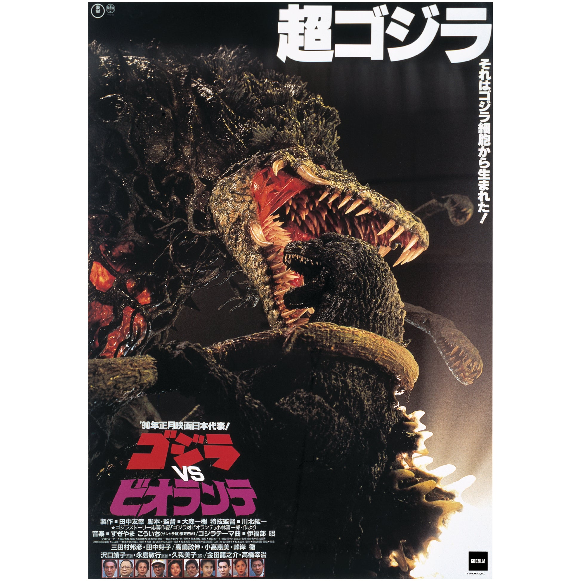 Godzilla: Godzilla vs Biollante (1989) Movie Poster Mural