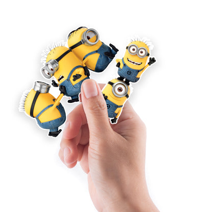 Sheet of 5 -Despicable Me: Group Minis        - Officially Licensed NBC Universal Removable    Adhesive Decal