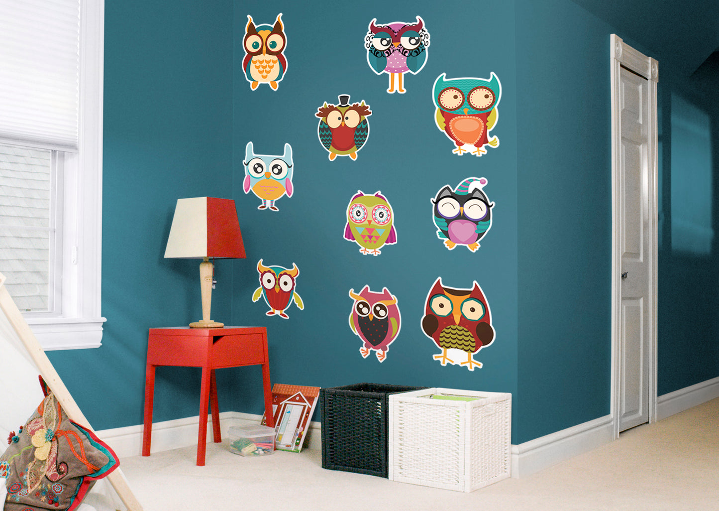 Nursery: Owl Decorative Collection        -   Removable Wall   Adhesive Decal