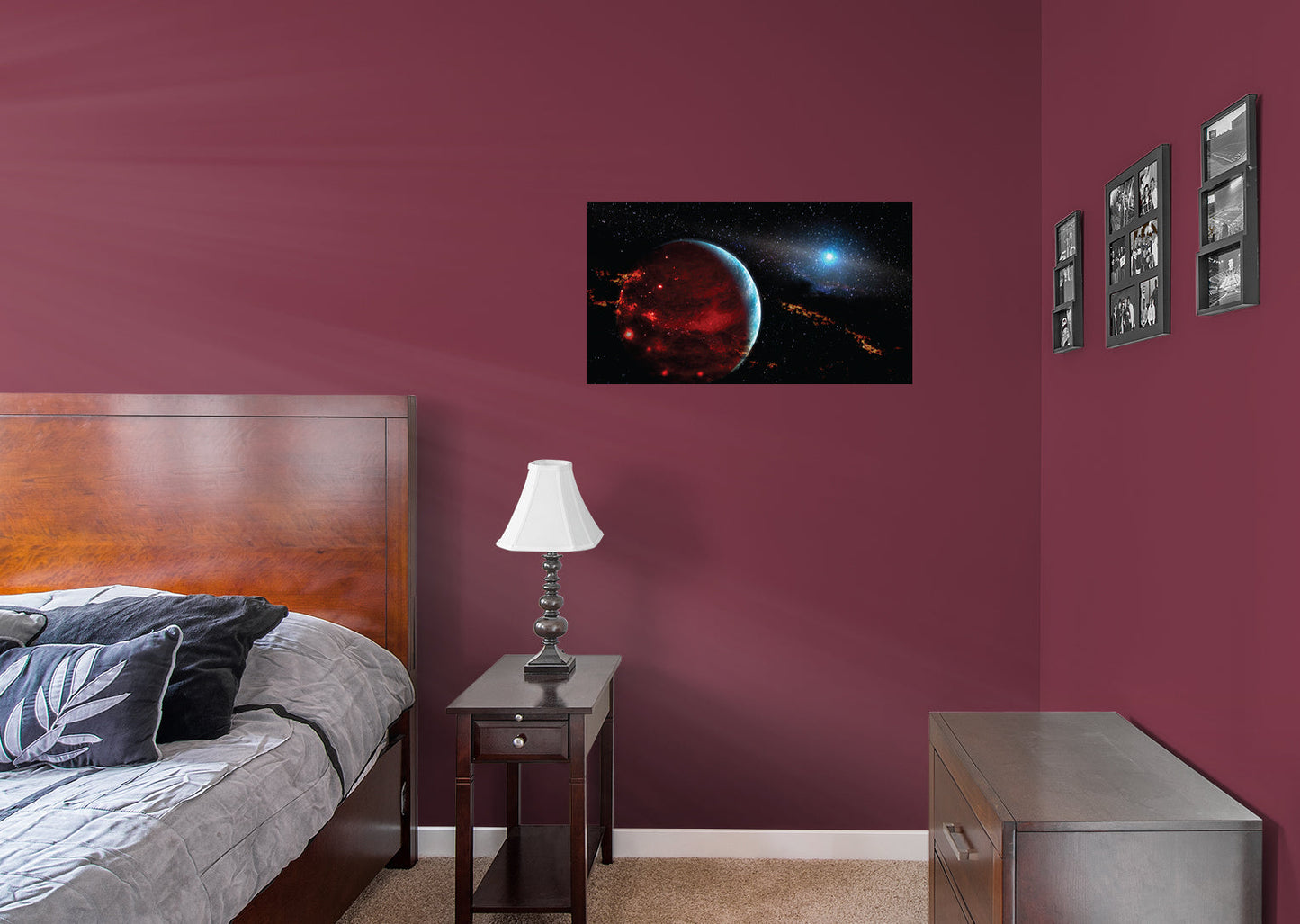 Planets: Mars Mural        -   Removable     Adhesive Decal