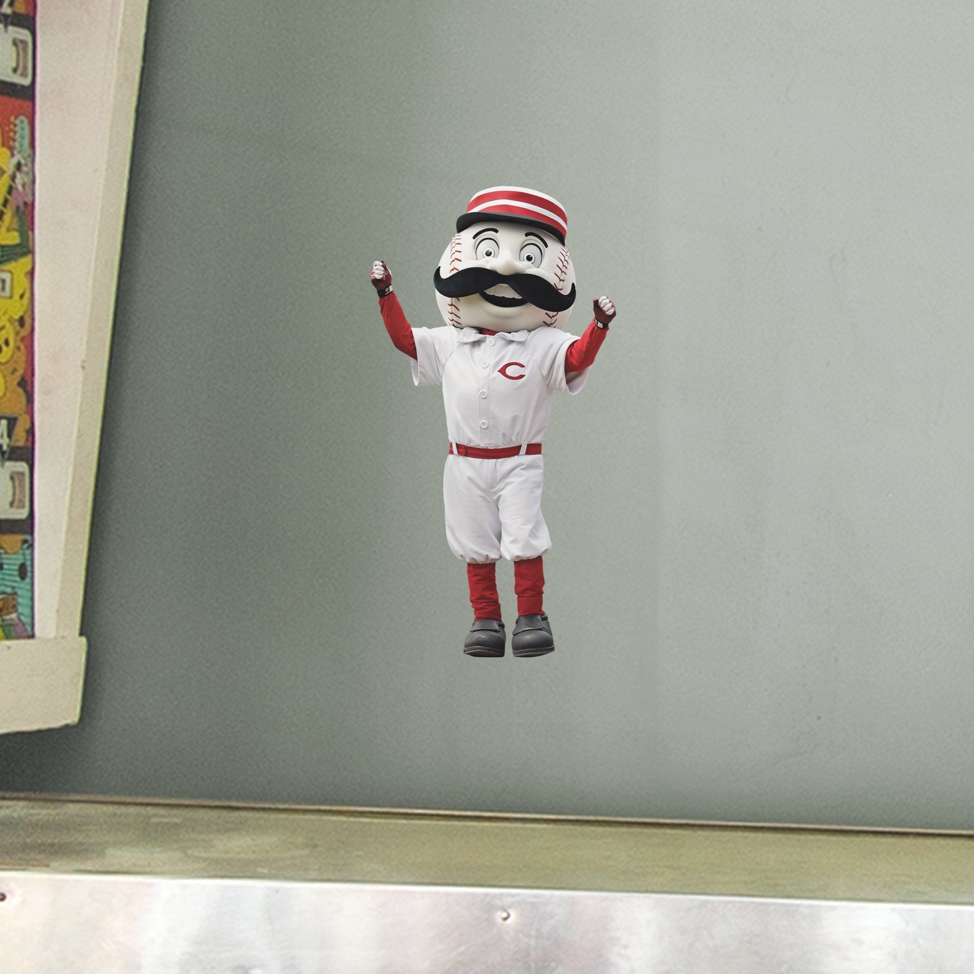Marriott Reds Sticker Cincinnati Reds: Mr. Redlegs Mascot Wall Decal | Fathead Official Site