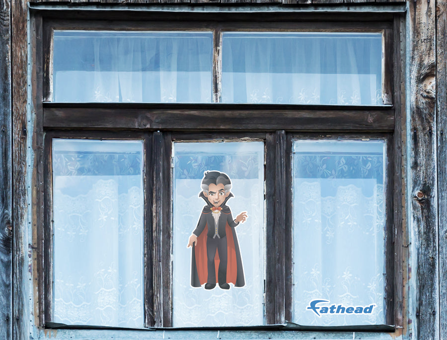 Halloween: Dracula Window Clings        -   Removable Window   Static Decal