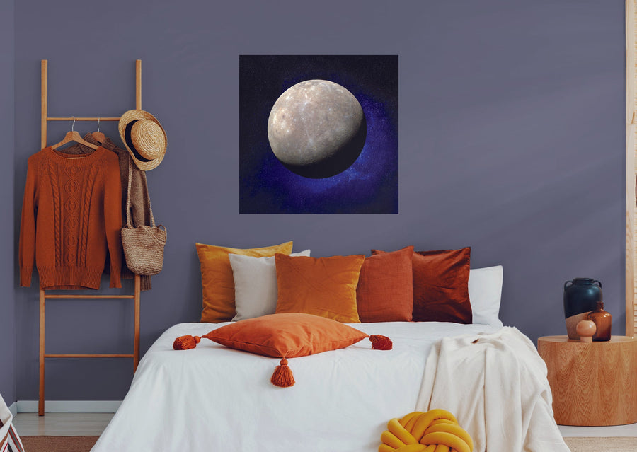 Planets: Mercury Mural        -   Removable     Adhesive Decal