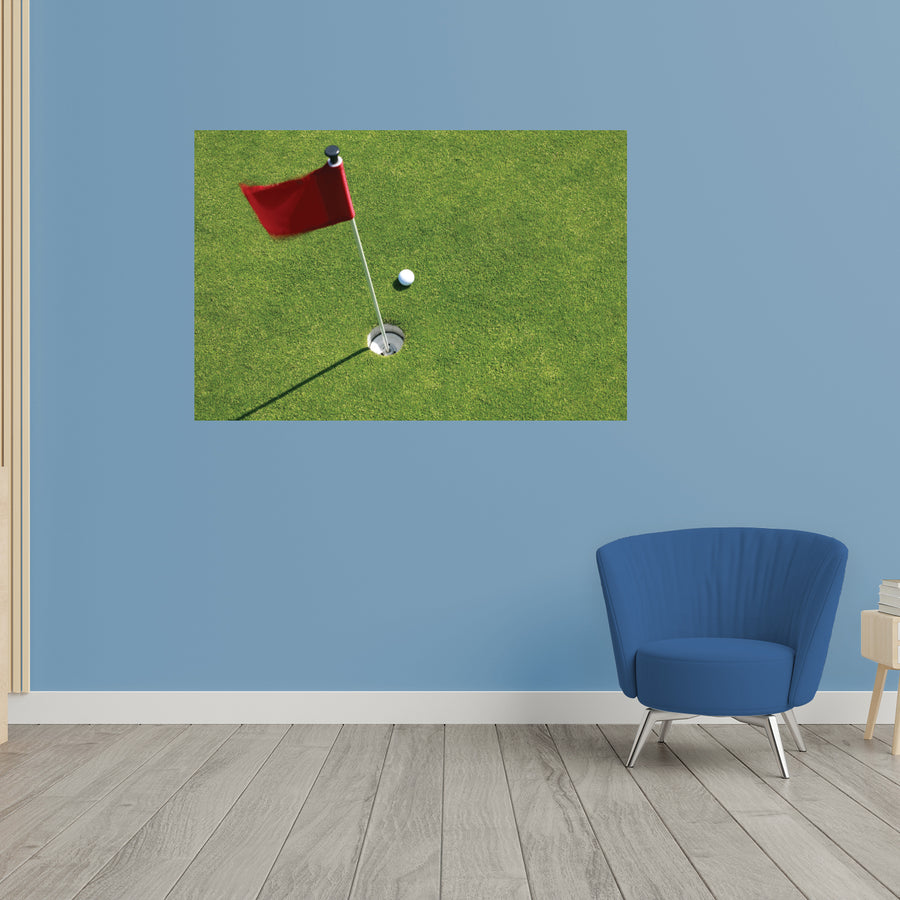 Golf: Ball Poster        -   Removable     Adhesive Decal