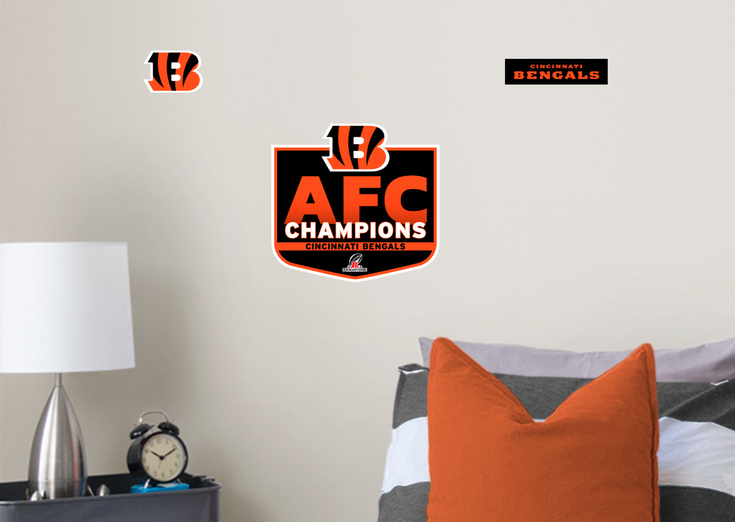 Cincinnati Bengals: 2022 AFC Champions Logo - Officially Licensed NFL  Removable Adhesive Decal