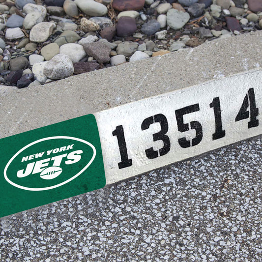 New York Jets:  Alumigraphic Address Block Logo        - Officially Licensed NFL    Outdoor Graphic