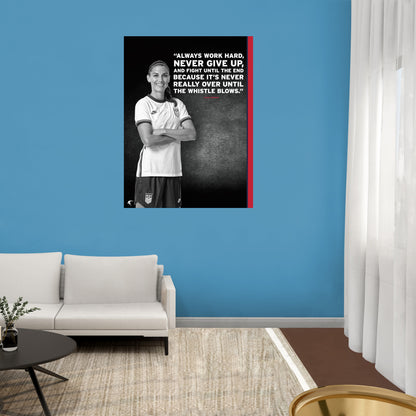 Alex Morgan  Inspirational Poster        - Officially Licensed USWNT Removable     Adhesive Decal