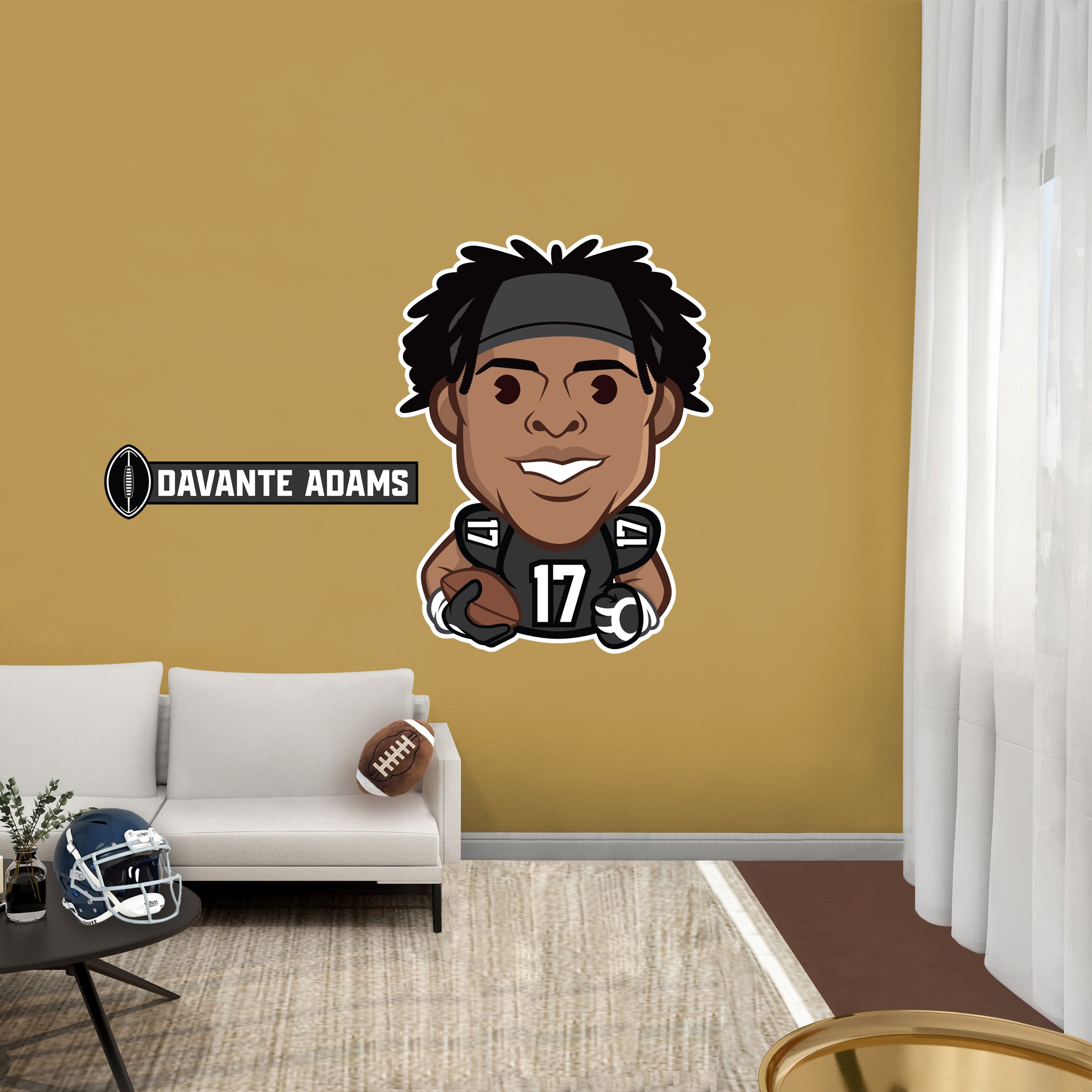 Davante Adams Raiders Sticker for Sale by ryanclark12