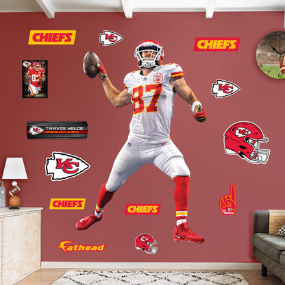 Kansas City Chiefs: Travis Kelce  Spike        - Officially Licensed NFL Removable     Adhesive Decal