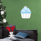 Christmas: Snowflakes Cupcake Icon - Removable Adhesive Decal