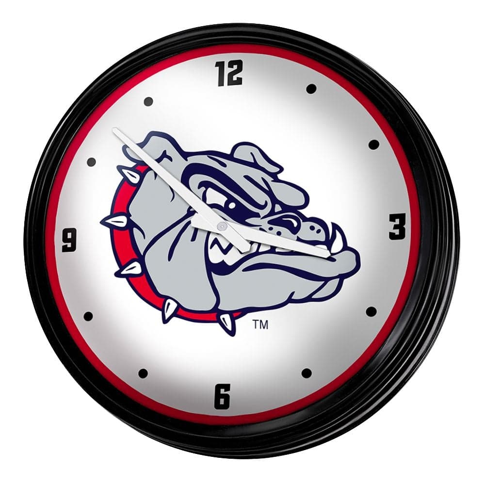 Gonzaga Bulldogs: Retro Lighted Wall Clock - The Fan-Brand