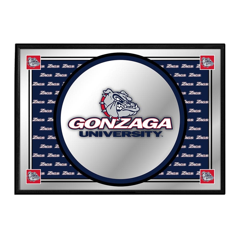 Gonzaga Bulldogs: Team Spirit - Framed Mirrored Wall Sign - The Fan-Brand