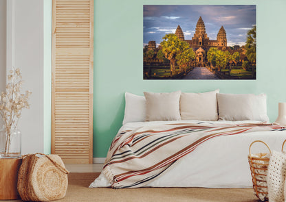 Popular Landmarks: Cambodia Realistic Poster - Removable Adhesive Decal