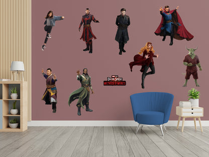 Doctor Strange 2: In the Multiverse of Madness:  Characters Collection        - Officially Licensed Marvel Removable     Adhesive Decal