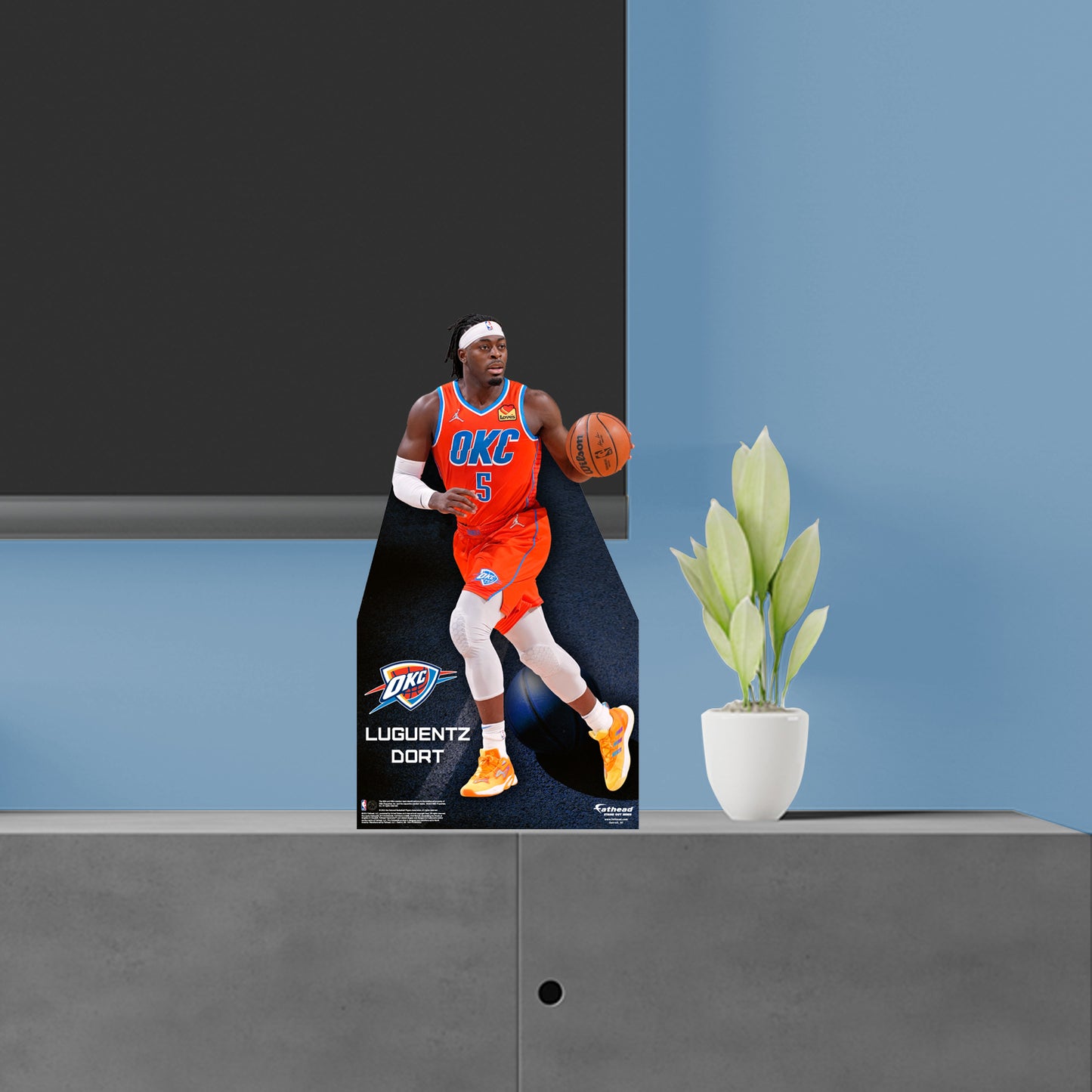 Oklahoma City Thunder: Luguentz Dort   Mini   Cardstock Cutout  - Officially Licensed NBA    Stand Out