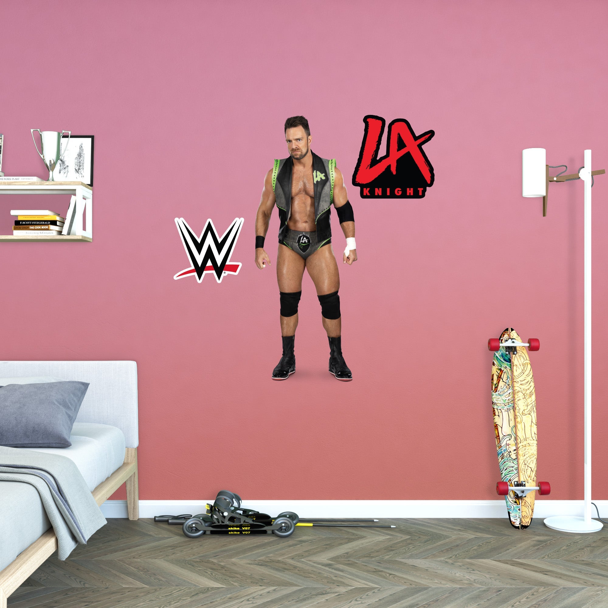 La Knight Sticker LA Knight - RealBig Collection - Official WWE - Reusable Vinyl Wall De ...