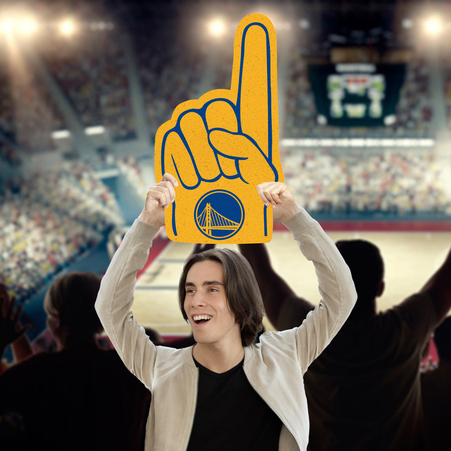 Foam Finger - Big Head - Official NBA - Golden State Warriors - Foam Core Cutout