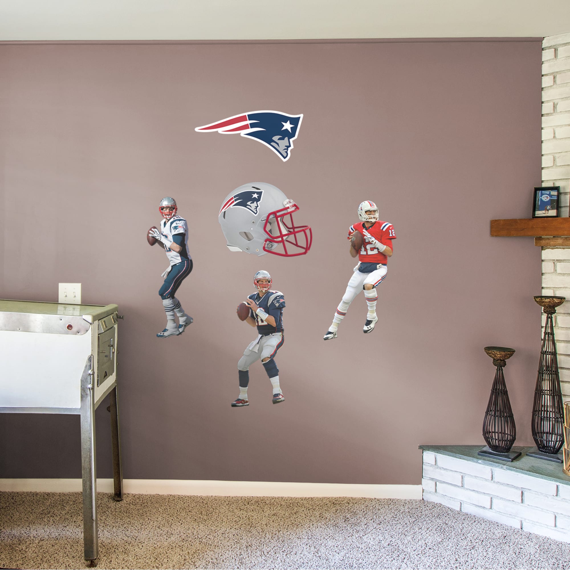 Tom Brady New England Patriots Fathead® Wall store Decals READ