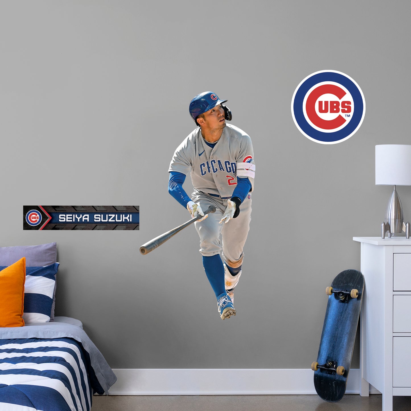 Chicago Cubs: Seiya Suzuki - Officially Licensed MLB Removable Adhesive Decal