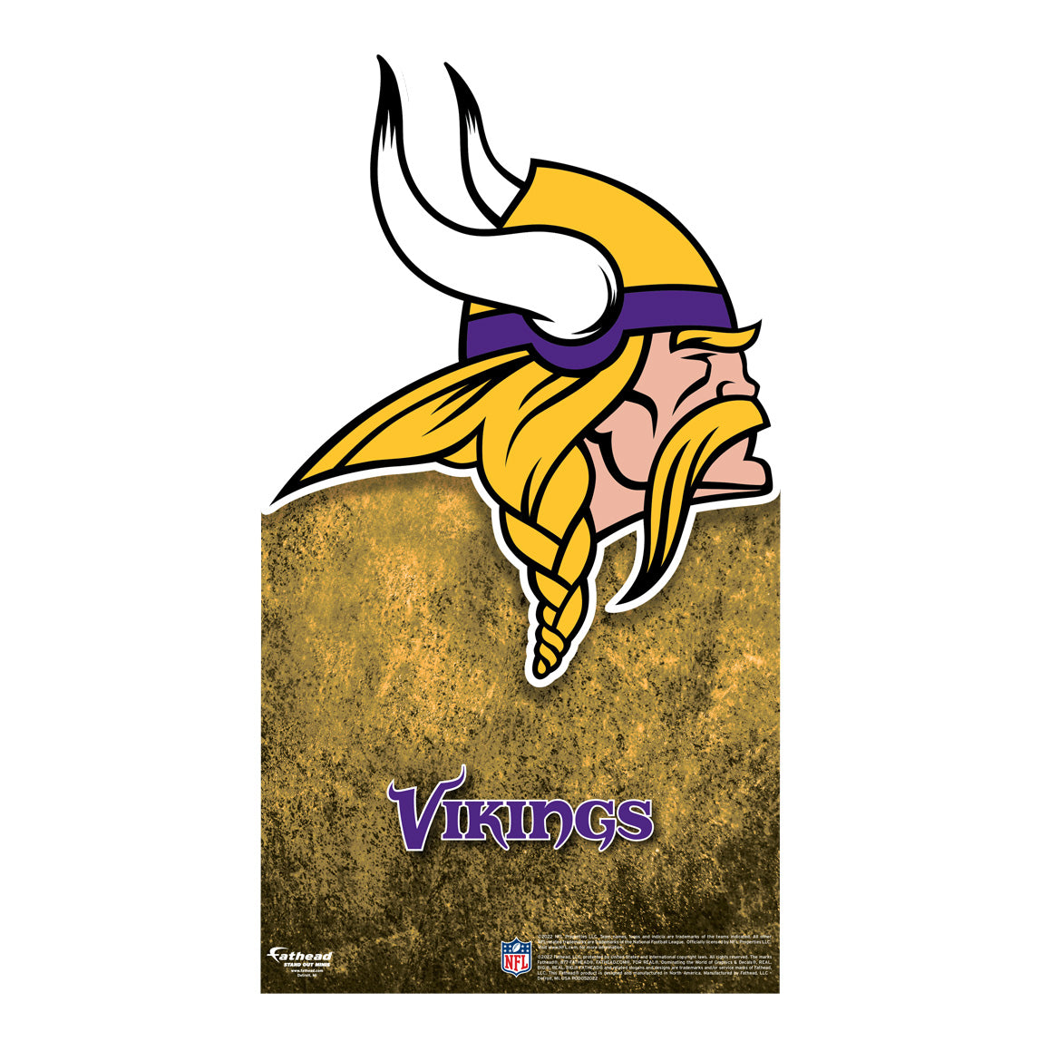 Minnesota Vikings: 2022 Logo Mini Cardstock Cutout - Officially