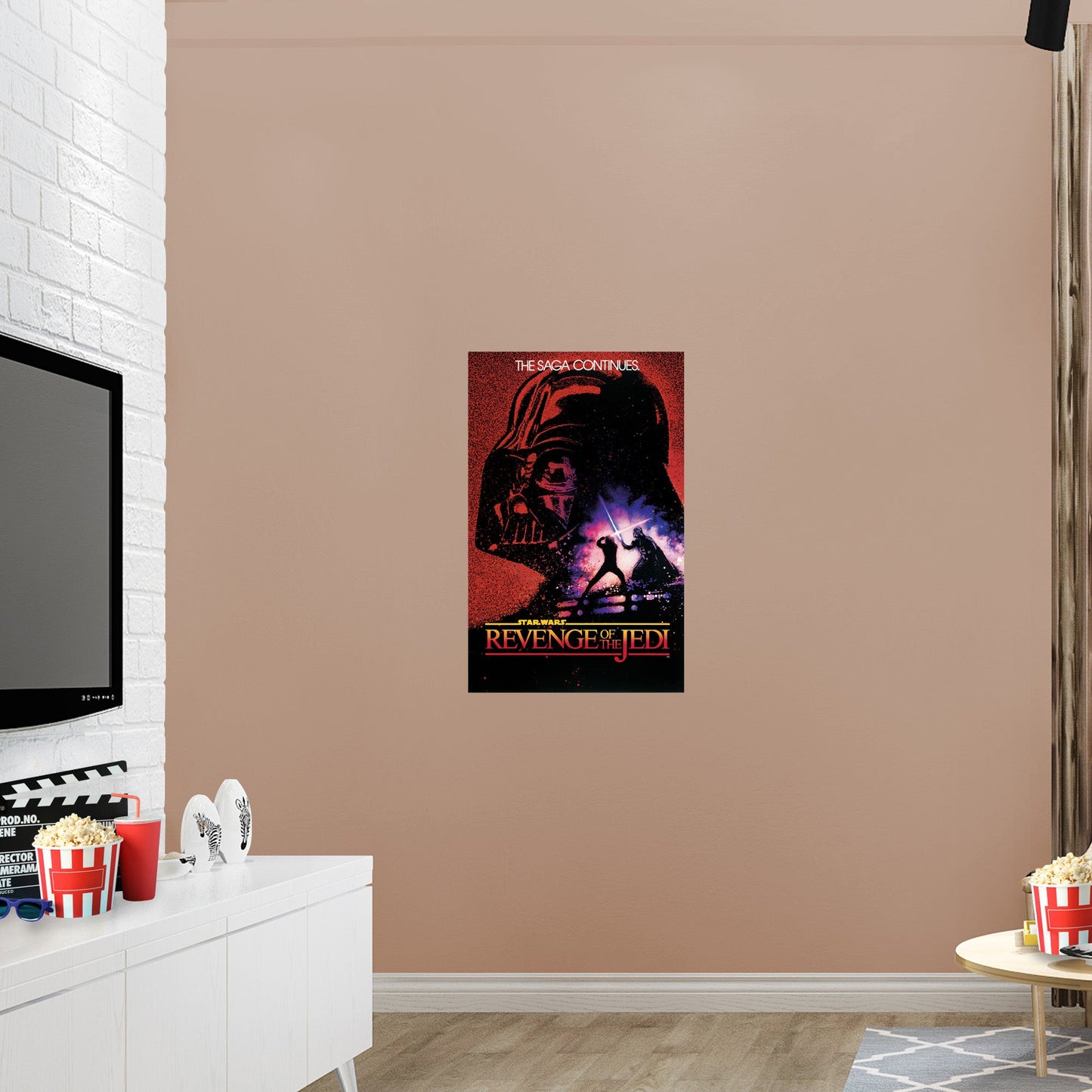 Return of the Jedi 40th: Revenge of the Jedi Movie Poster - Officially Licensed Star Wars Removable Adhesive Decal