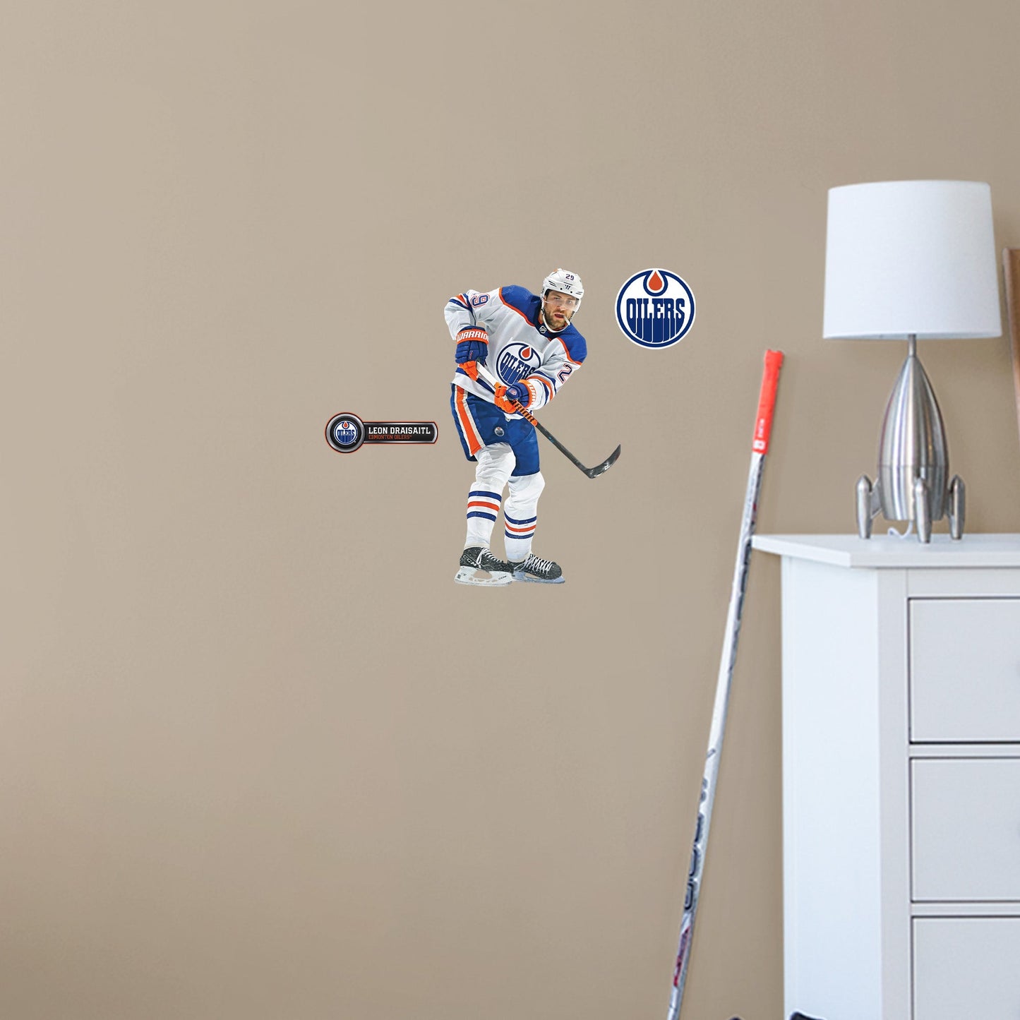 Edmonton Oilers: Leon Draisaitl - Officially Licensed NHL Removable Adhesive Decal