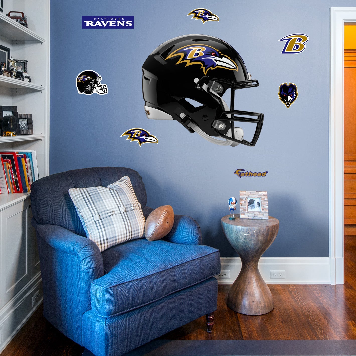 Baltimore Ravens: Helmet - Officially Licensed NFL Removable Adhesive Decal