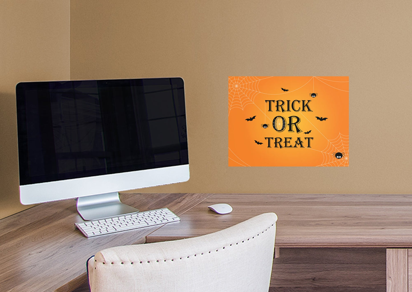 Halloween:  Trick or Treat Mural        -   Removable Wall   Adhesive Decal