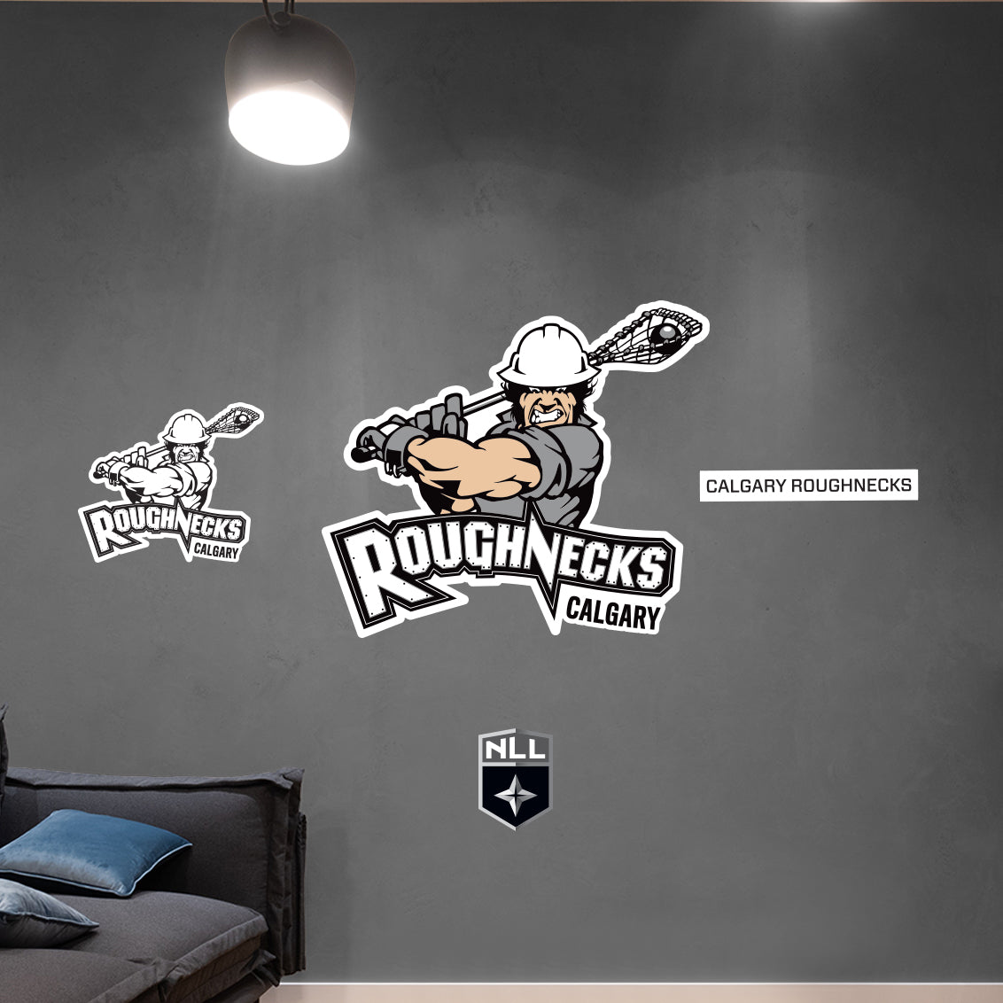 Calgary Rasc Logo Calgary Roughnecks: Logo - Officially Licensed NLL Removable Adhesive ...