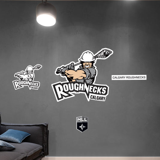 Calgary Roughnecks:  2022 Logo        - Officially Licensed NLL Removable     Adhesive Decal